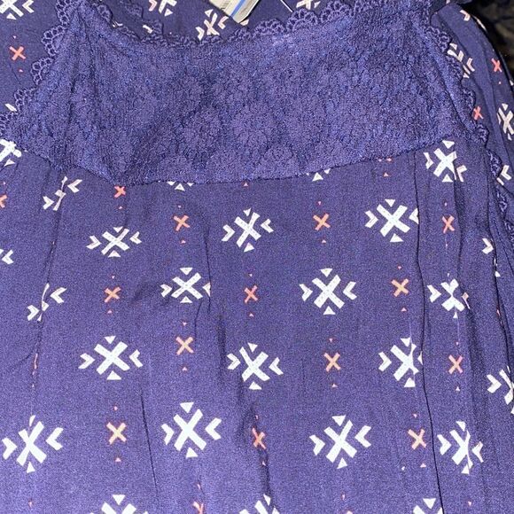 ✨2xHP✨Print High Neck Challis Walkthrough Dress✨ - Picture 5 of 6